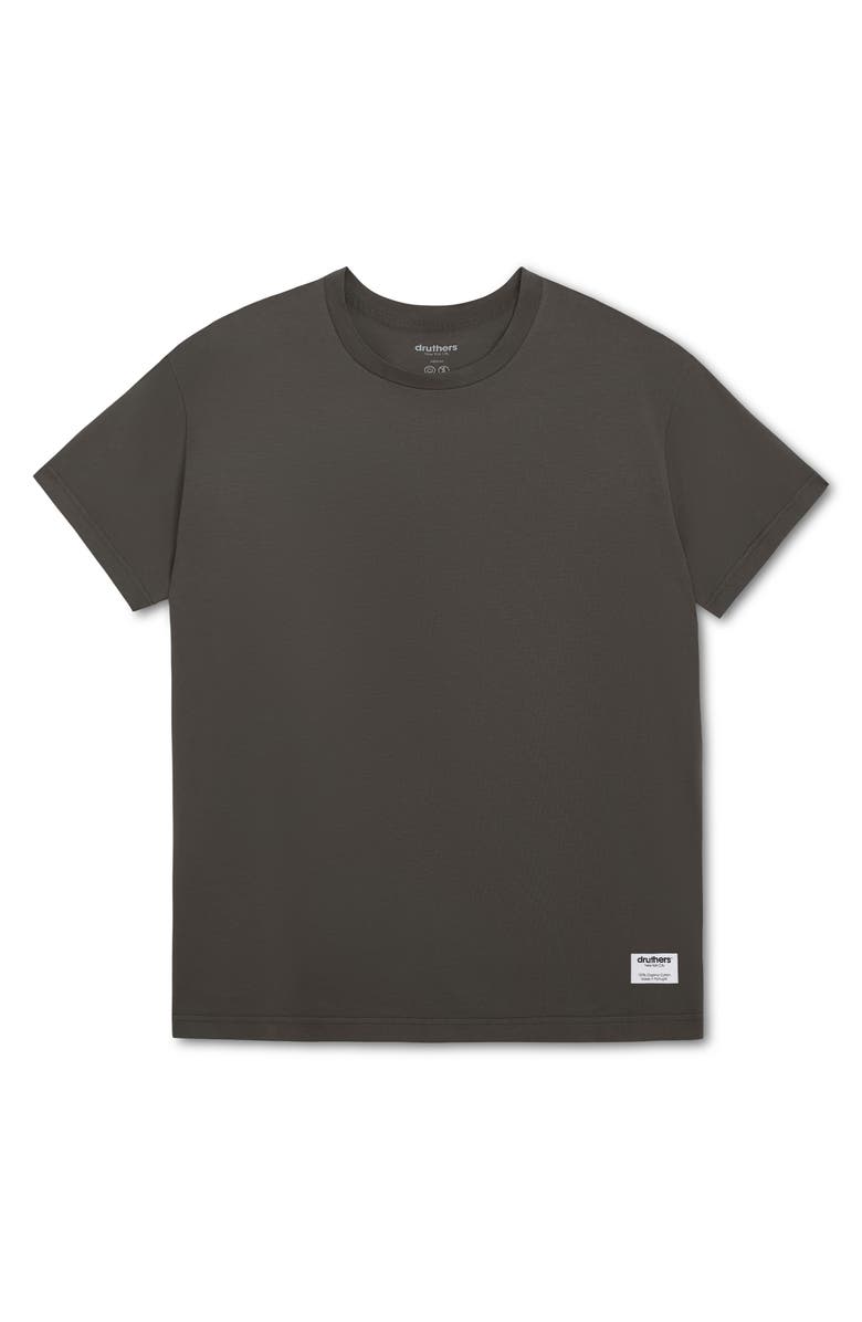 Druthers NYC Heavyweight Organic Cotton T-Shirt, Main, color, Storm Grey