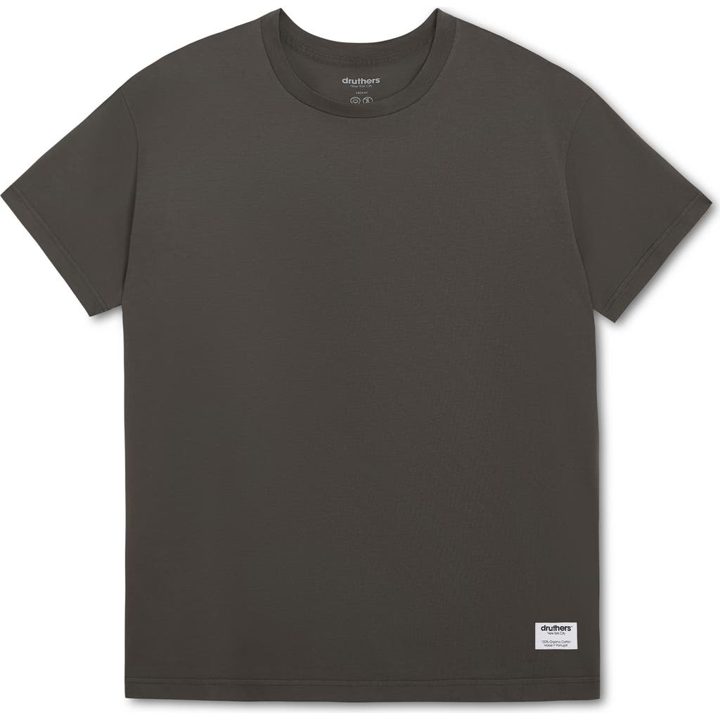 Druthers NYC Heavyweight Organic Cotton T-Shirt in Storm Grey  product