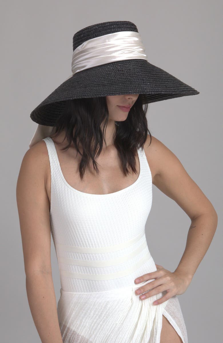 Eugenia Kim Mirabel Bow Straw Sun Hat, Alternate, color, 