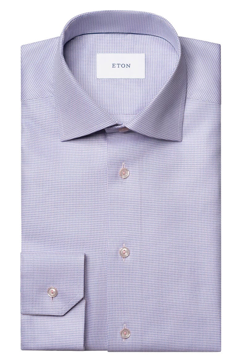 Slim Fit Semi Solid Dress Shirt, Alternate, color, MEDIUM PINK