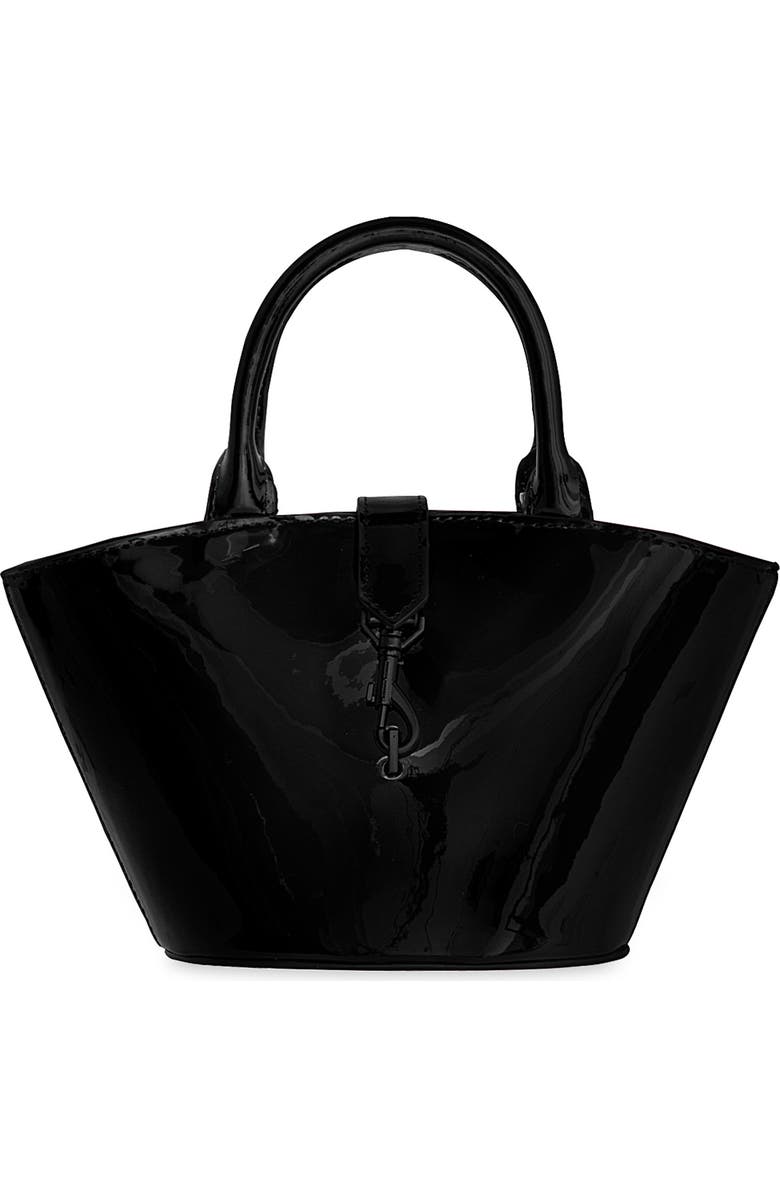 Rebecca Minkoff Micro Megan Fan Faux Leather Tote, Main, color,