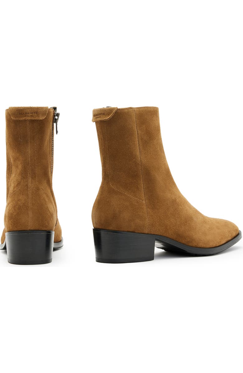 AllSaints Bonham Suede Zip Boot, Alternate, color,