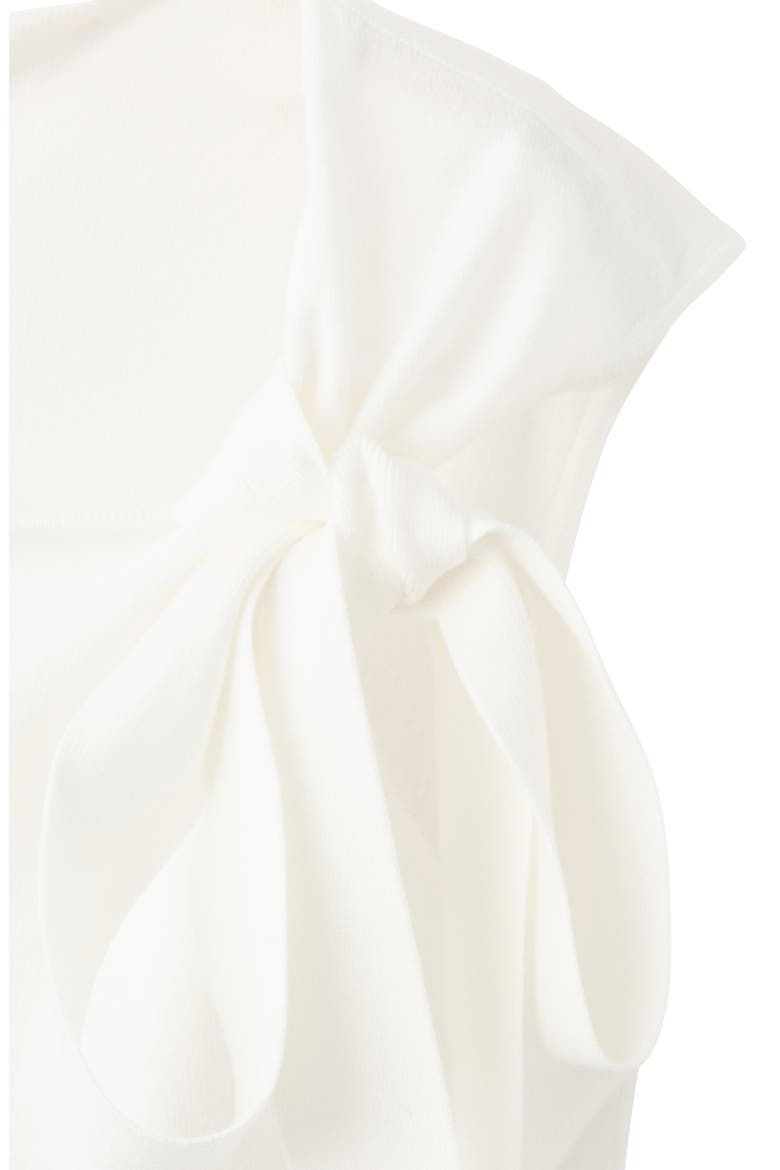Tie Cap Sleeve Sweater, Alternate, color, WHITE