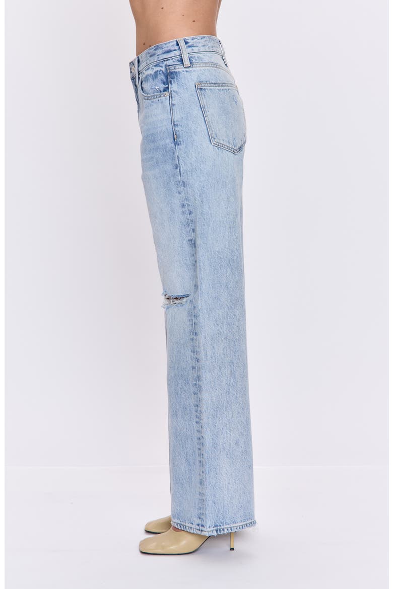 Hendrix Embellished Rivets High Waist Straight Leg Jeans, Alternate, color, REVEL DISTRESSED
