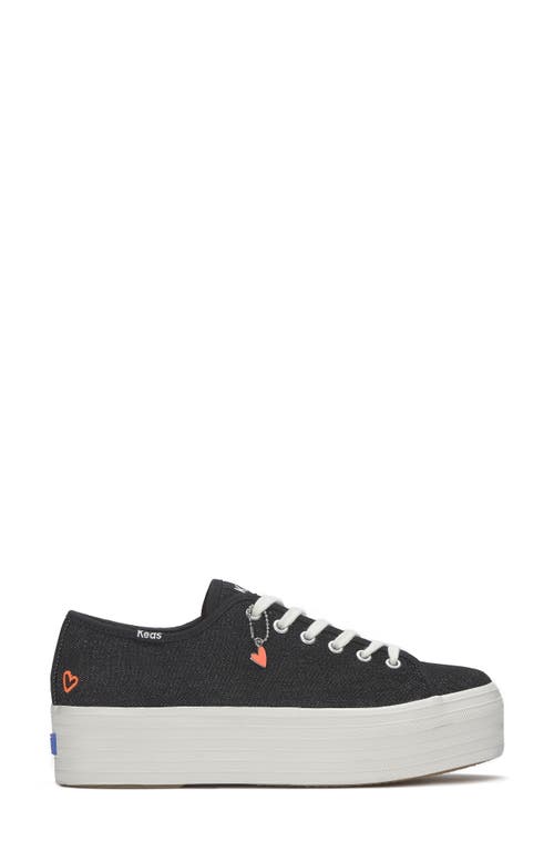 Keds ® Triple Up Sneaker In Black/fiery