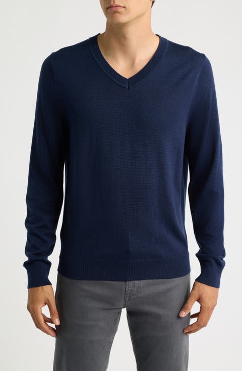 Merino Wool V-Neck Sweater