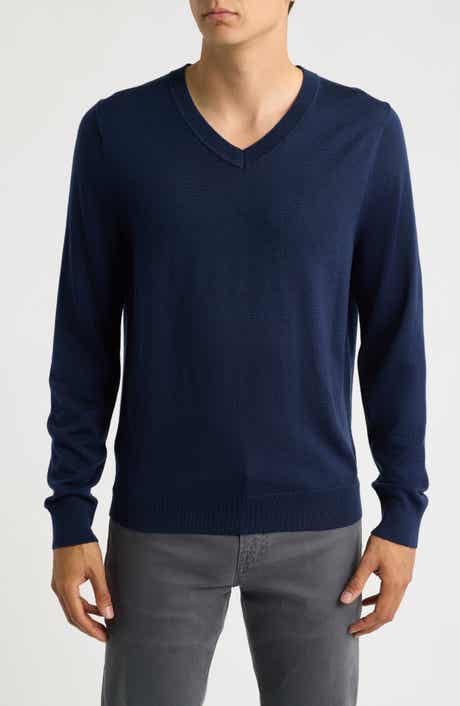 Merino Wool V-Neck Sweater