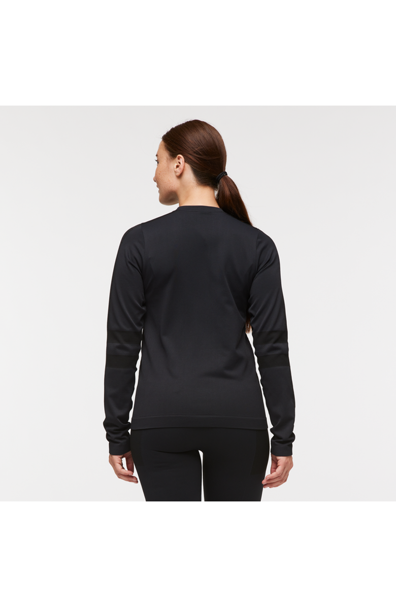 Cotopaxi Debajo Seamless Baselayer Crew - Women's, Alternate, color, Cotopaxi Black