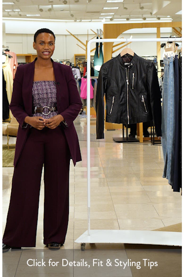 Lambskin Leather Moto Jacket video