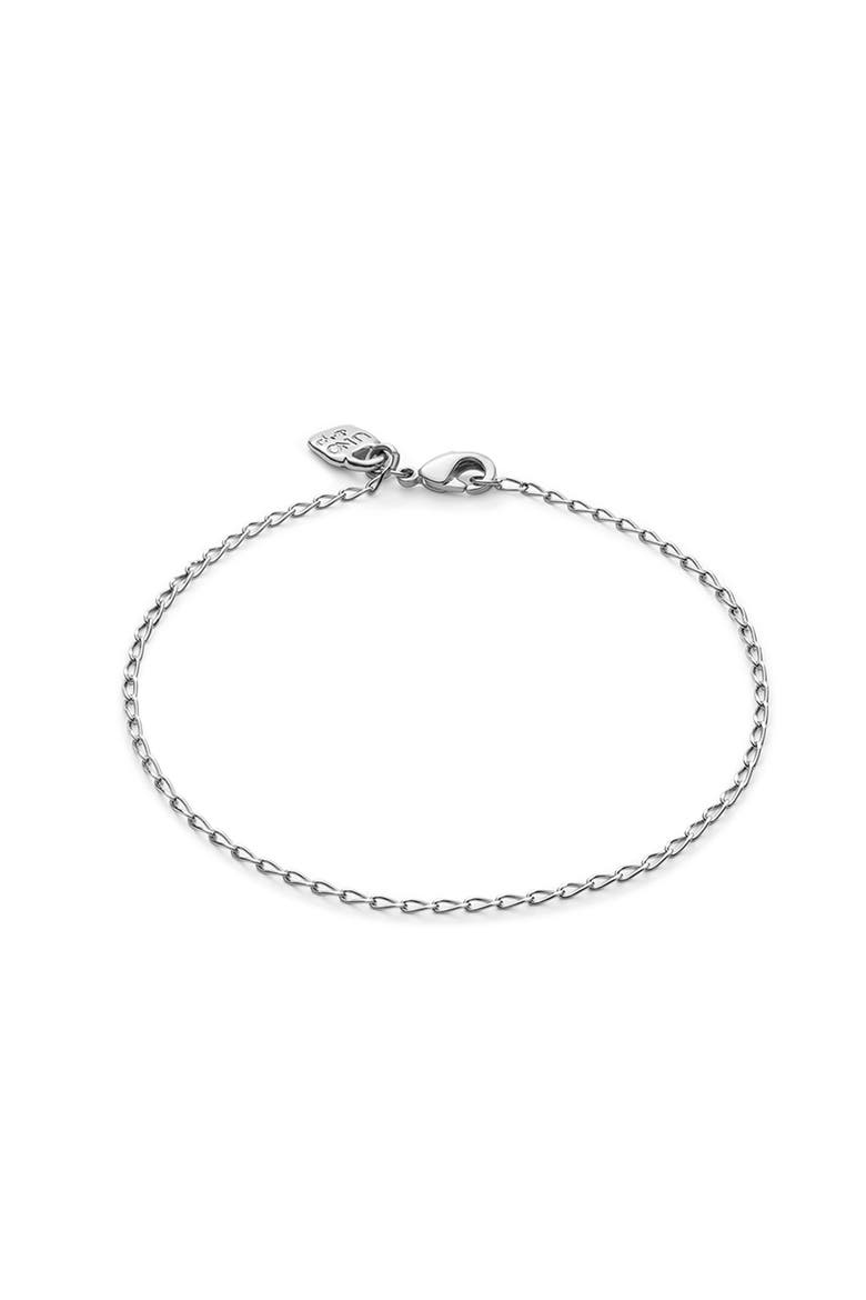 Oval Link Charm Bracelet, Main, color, Silver