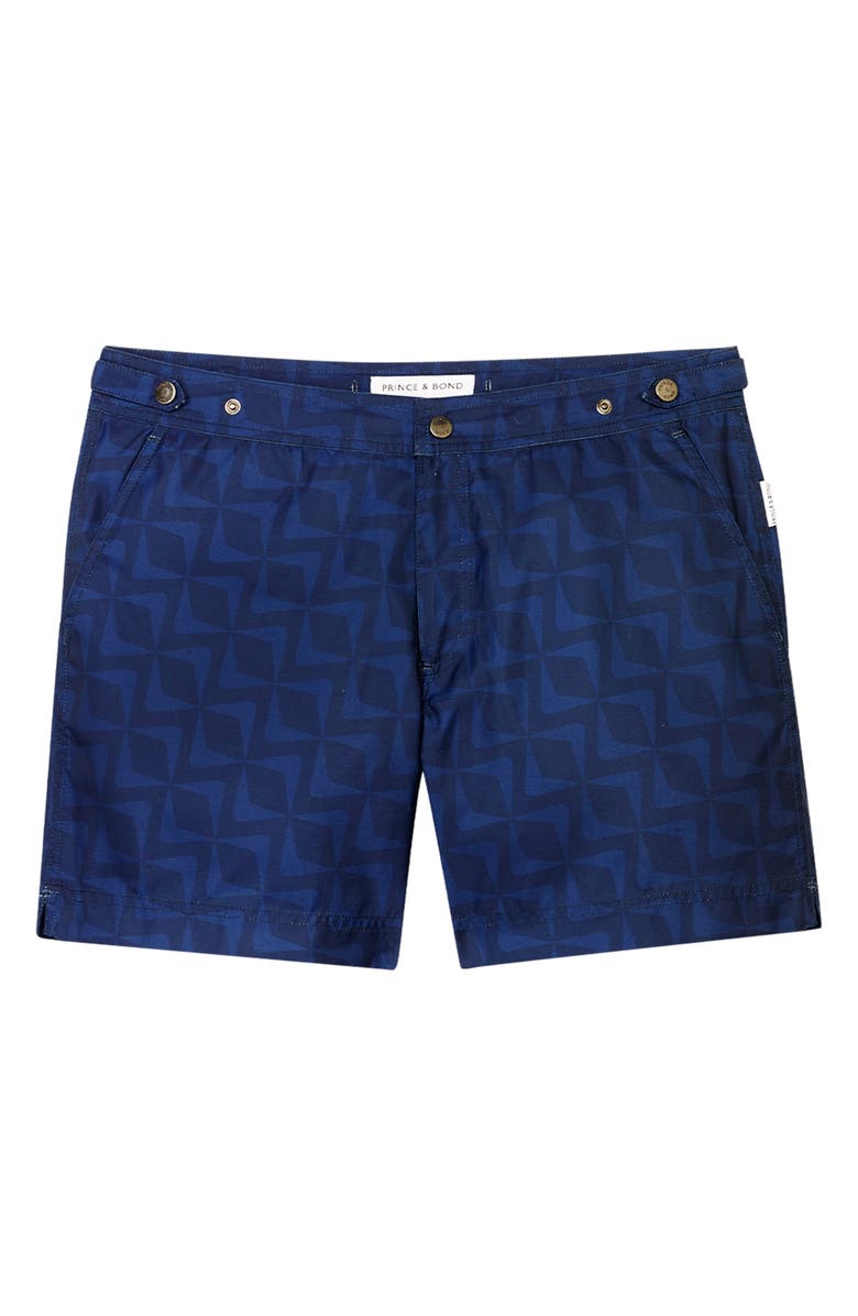 PRINCE & BOND Deep Sea II Tailored Hybrid Swim Trunks, Alternate, color, 
