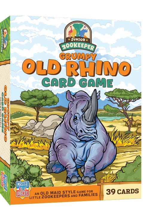 Jr. Zookeeper Grumpy Old Rhino Card Game