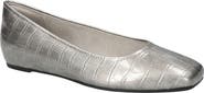 EASY STREET Crescent Faux Leather Skimmer Flat
