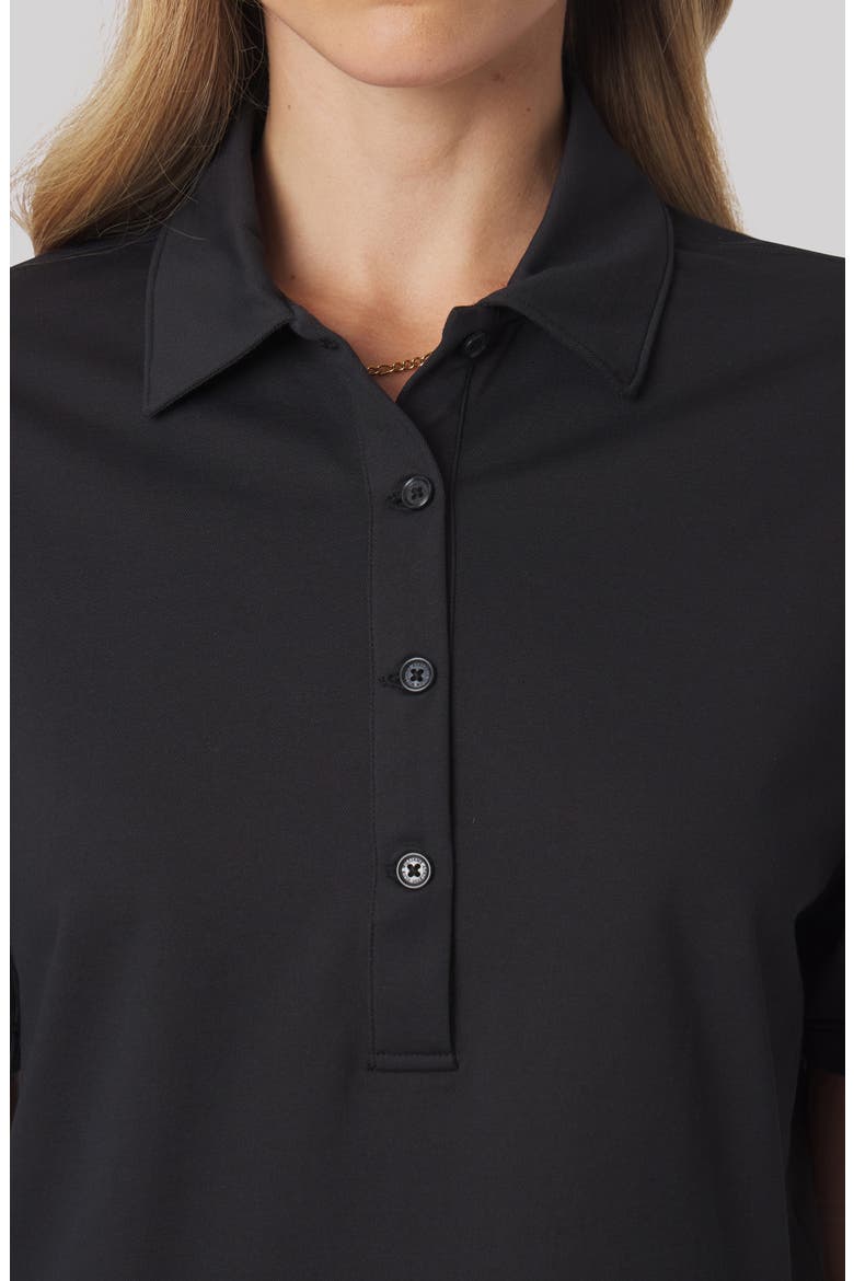 Morgan Athletic Polo, Alternate, color, BLACK