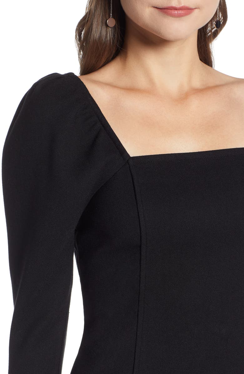 Something Navy Fitted Square Neck Top, Alternate, color, 