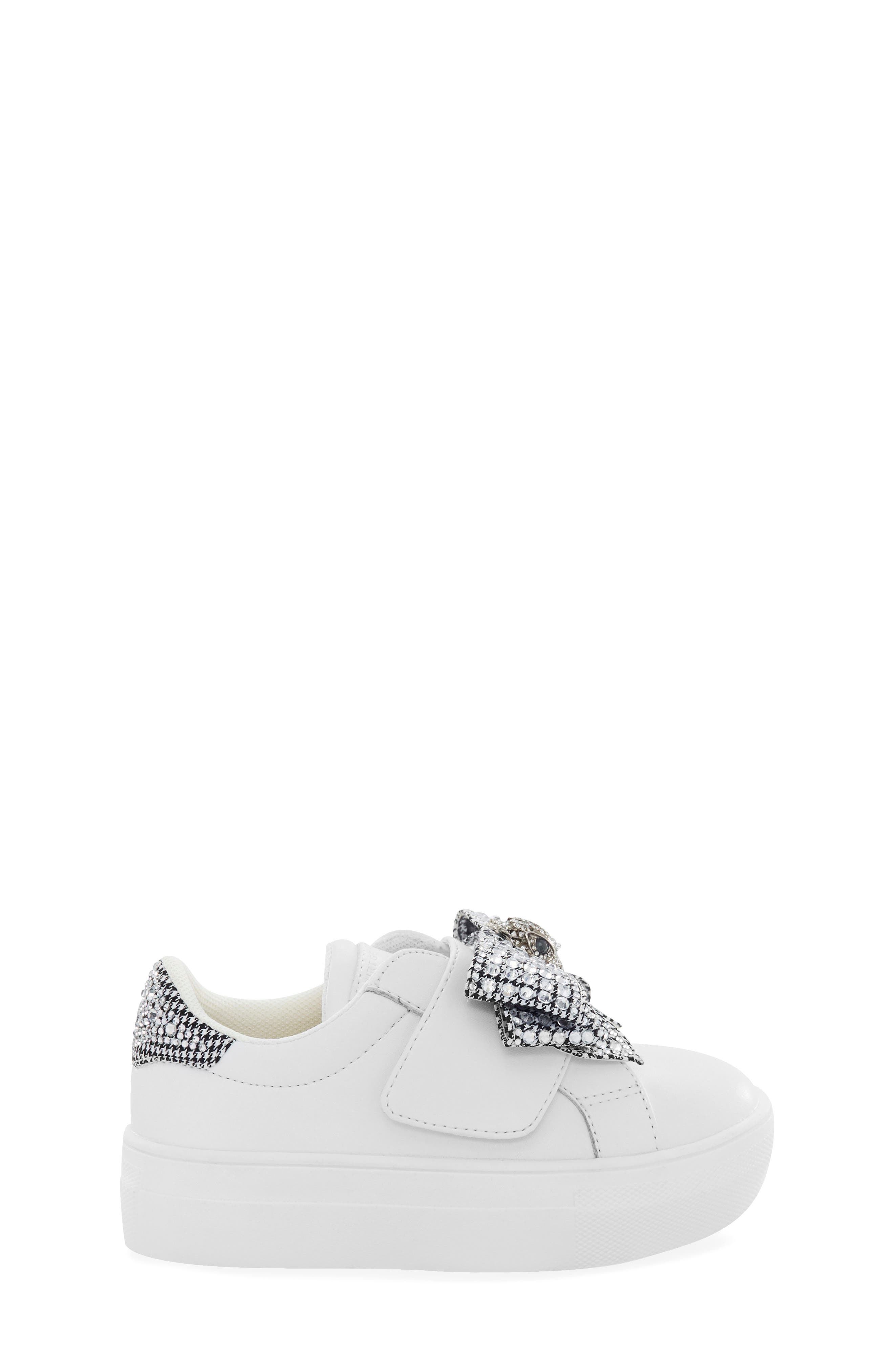 Kurt Geiger London Kids' Mini Laney Bow Sneaker, Alternate, color, White