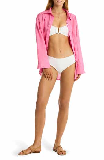 Sea Level Breeze Beach Cover-Up Shirt