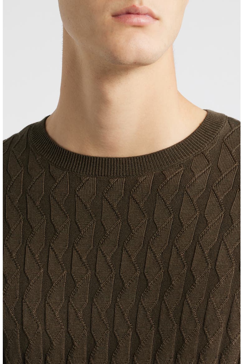 Texture Knit Sweater, Alternate, color, GREEN