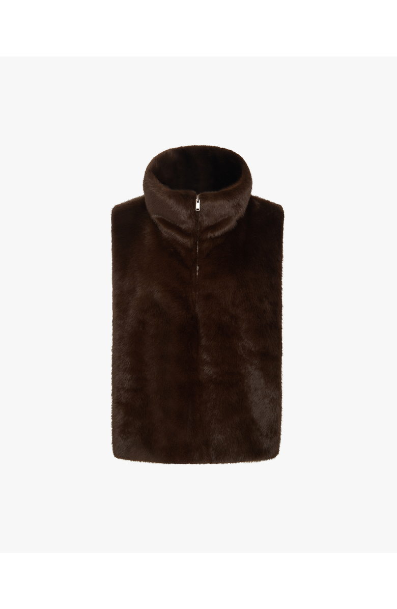 WeWoreWhat Faux Fur Mockneck Vest, Alternate, color,