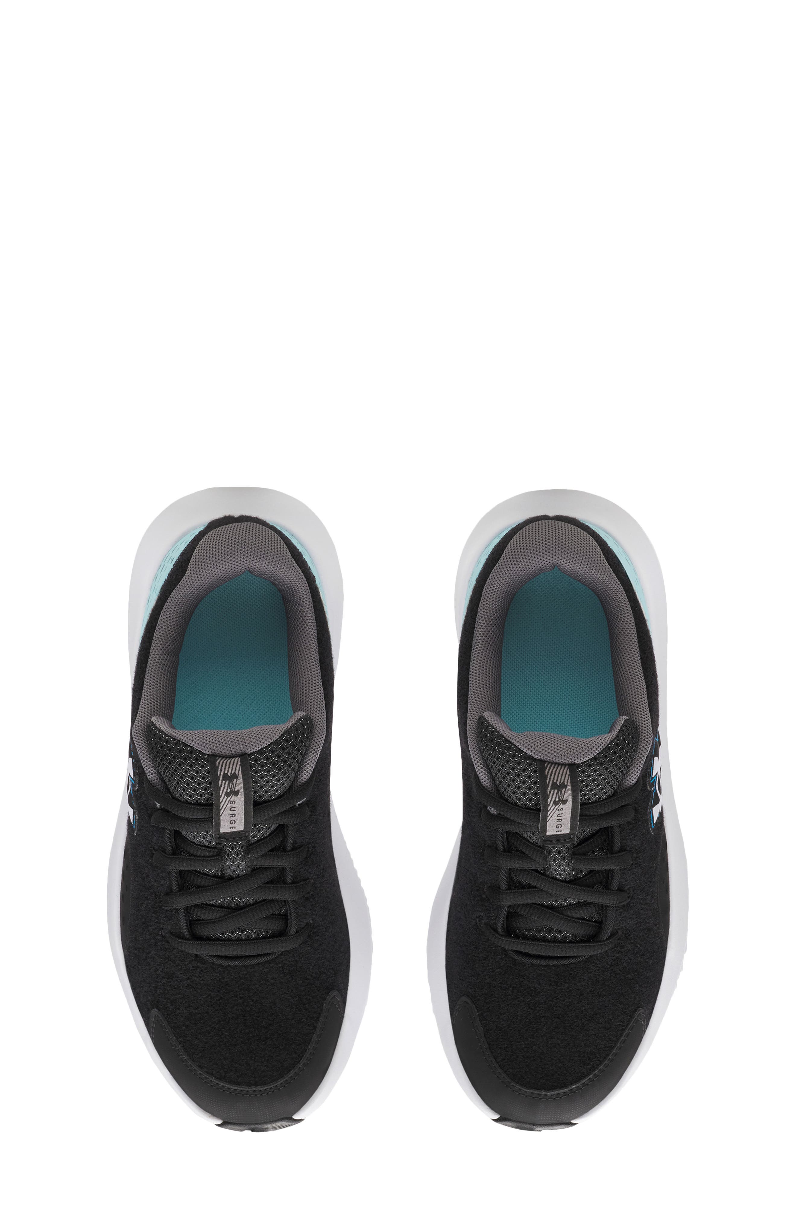 Under Armour Kids' Surge 4 Patches Running Shoe, Alternate, color, 001 Black