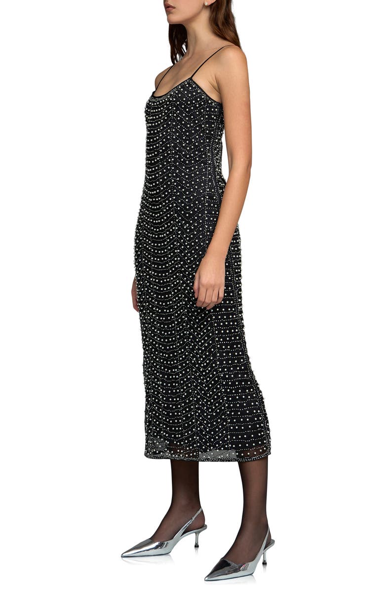 Endless Rose Premium Imitation Pearl Bead Slipdress, Alternate, color, 