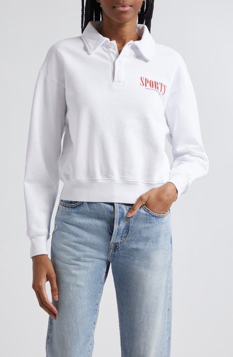 Sports Long Sleeve Crop Polo