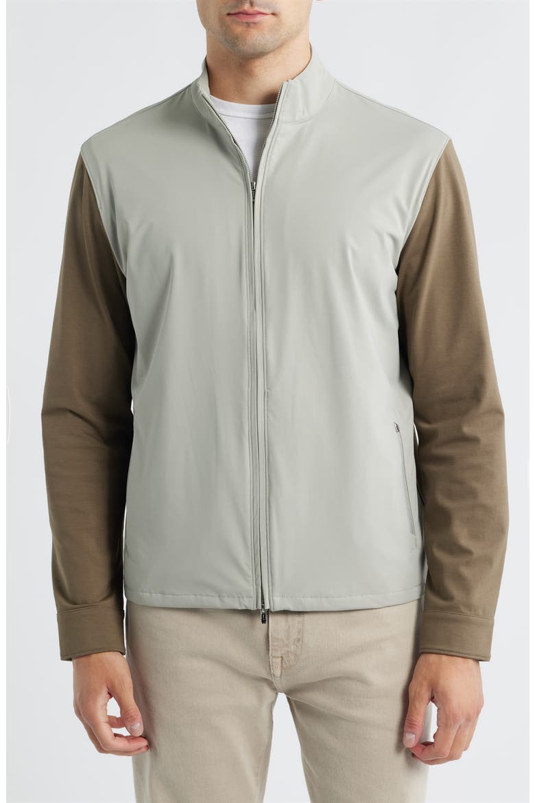 Milano Water Repellent Zip Jacket, Alternate, color, KHAKI