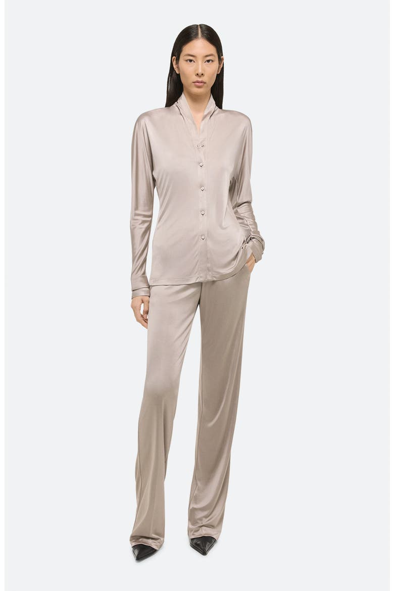Infinity Button-Up Shirt, Alternate, color, DUNE - V0Z