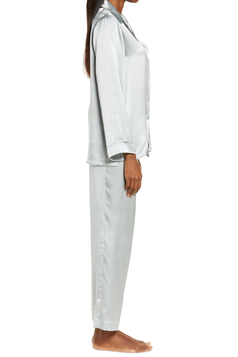 Silk Pajamas, Alternate, color, SAGE