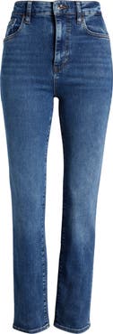 FRAME The Pencil Crop High Waist Ankle Slim Straight Leg Jeans
