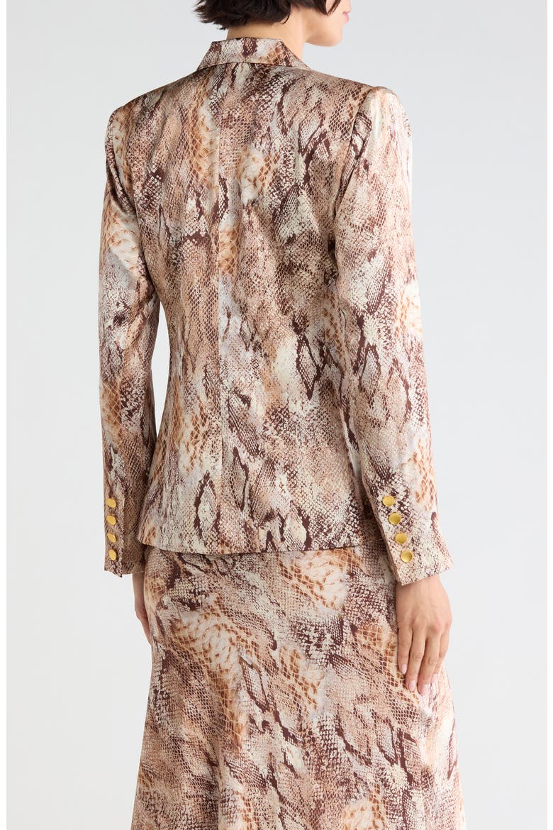 Colin Silk Blazer, Alternate, color, TAN MULTI WESTERN SNAKE