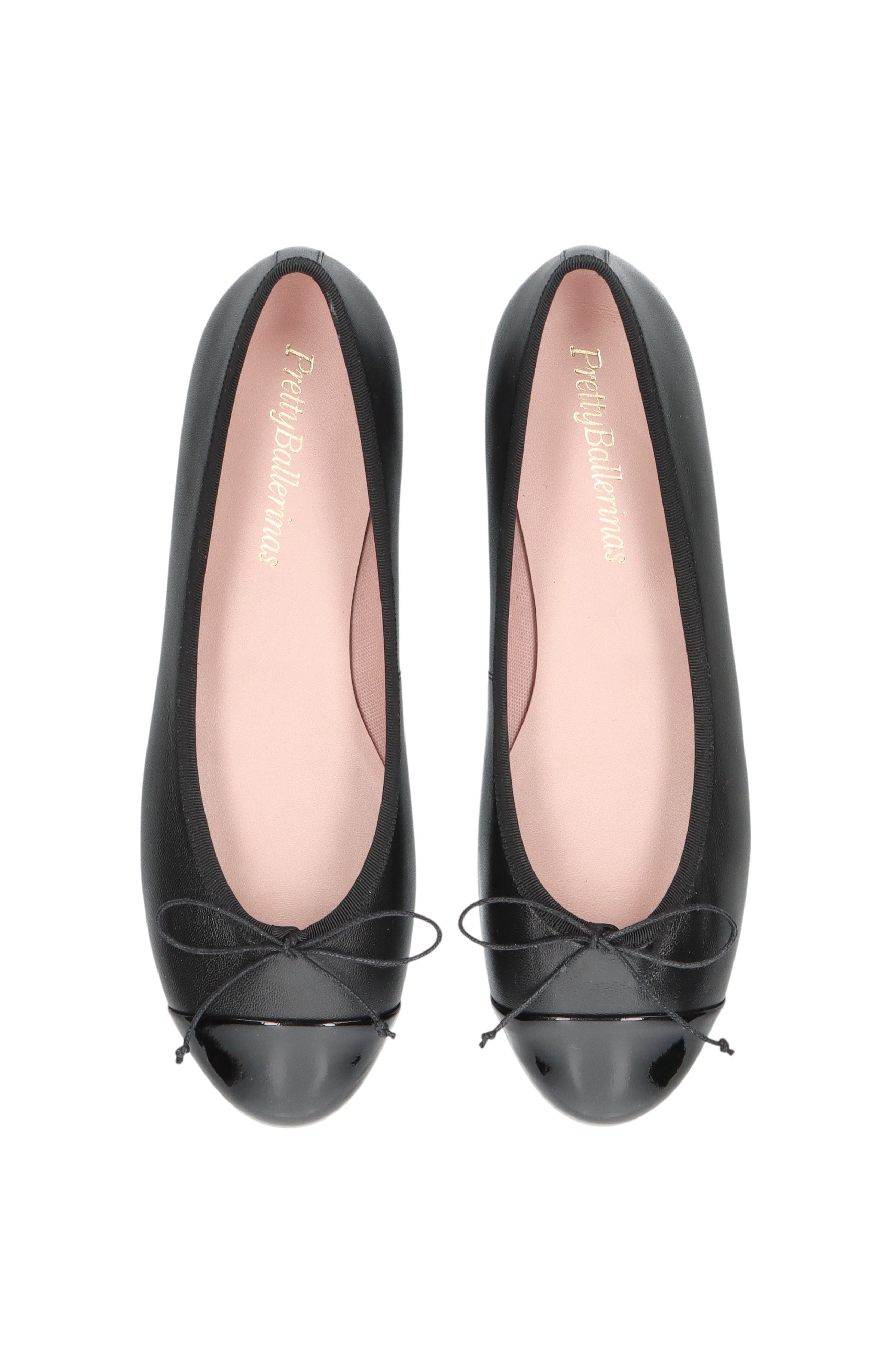 Pretty Ballerinas Toecap Ballet Flat, Main, color, Black