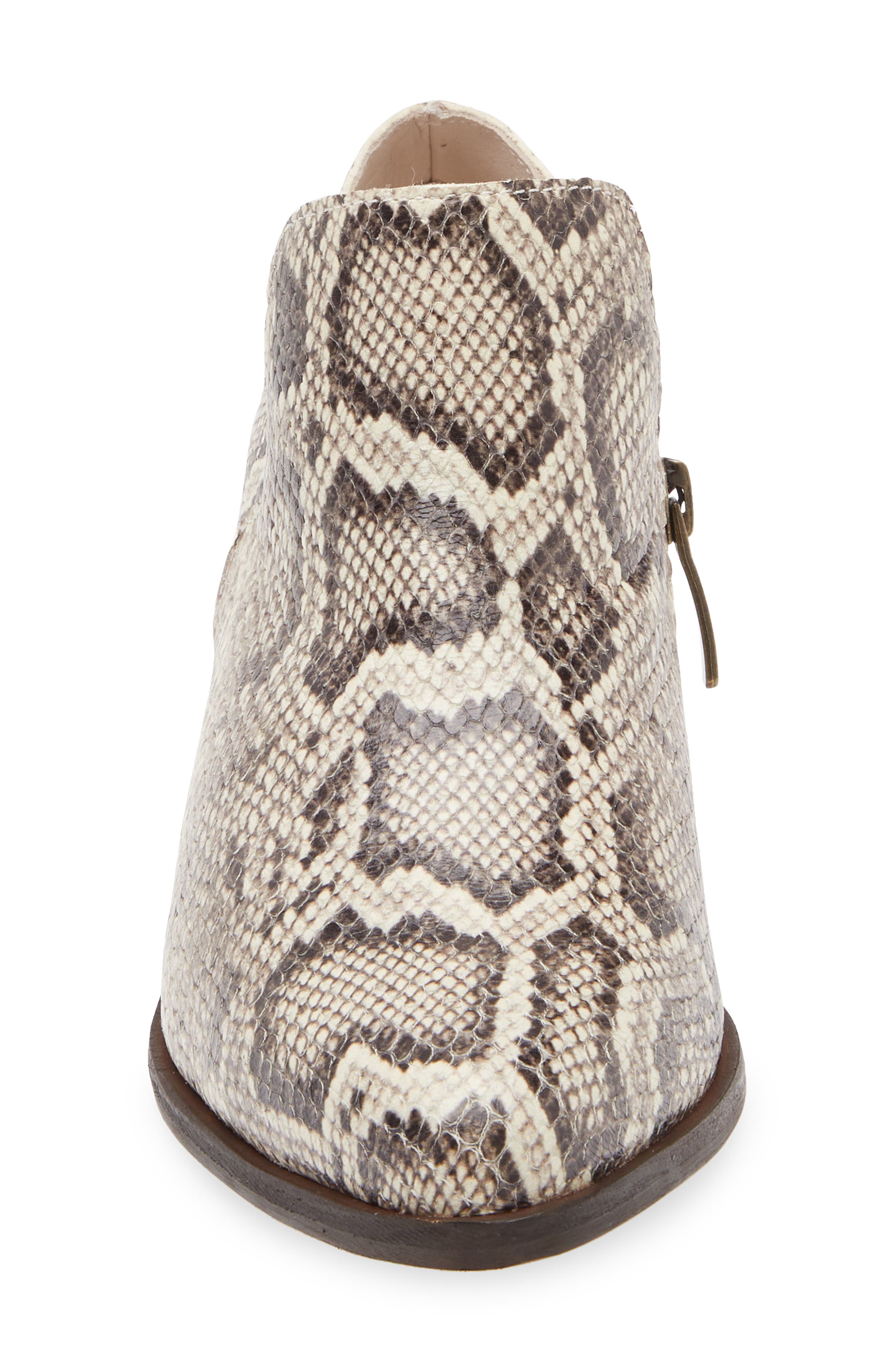 Chocolat Blu Cori Ankle Bootie, Alternate, color, Light Brown Embossed Snake