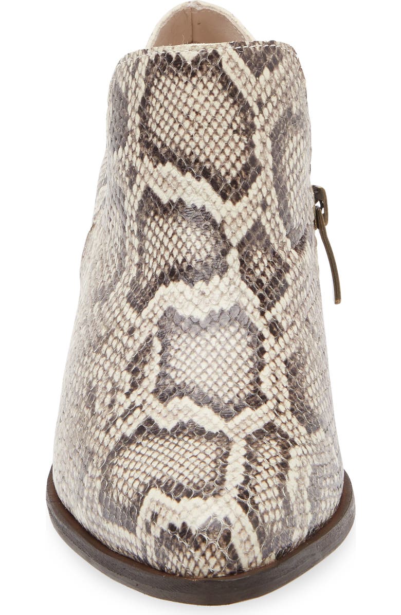 Chocolat Blu Cori Ankle Bootie, Alternate, color, Light Brown Embossed Snake