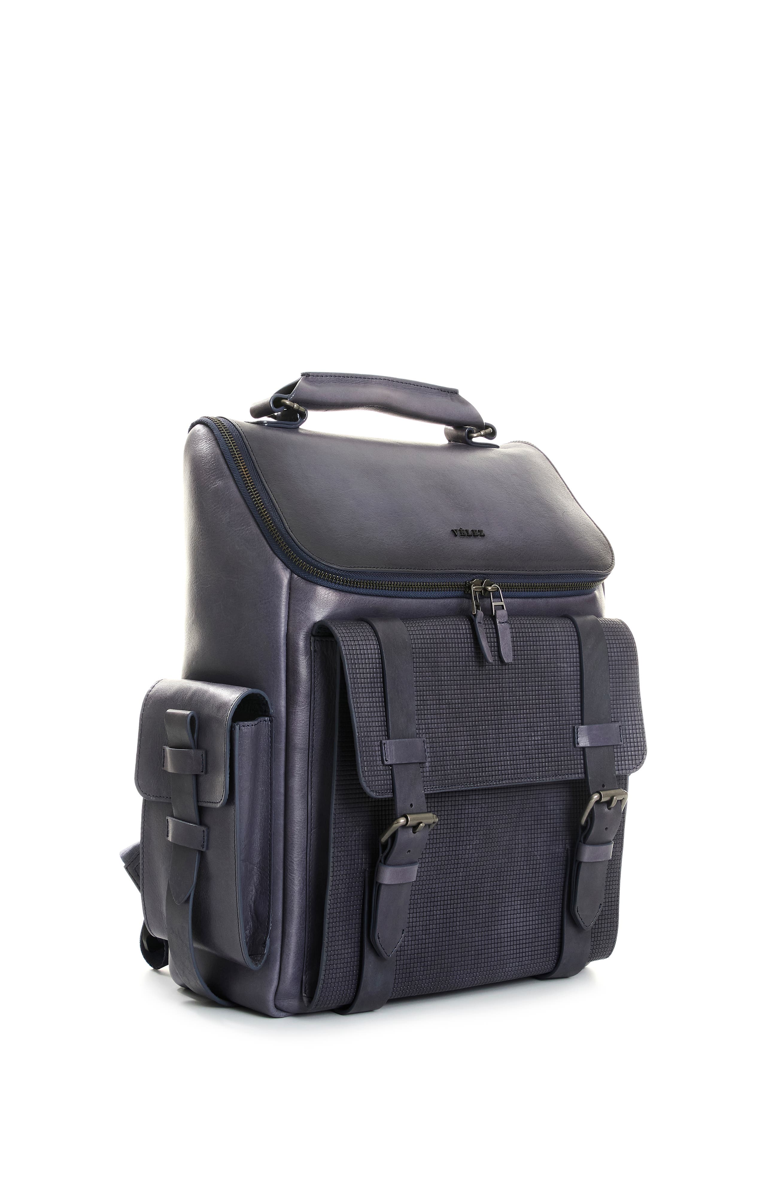 Velez New Archaeology Backpack in Vintage Leather, Alternate, color, Brown