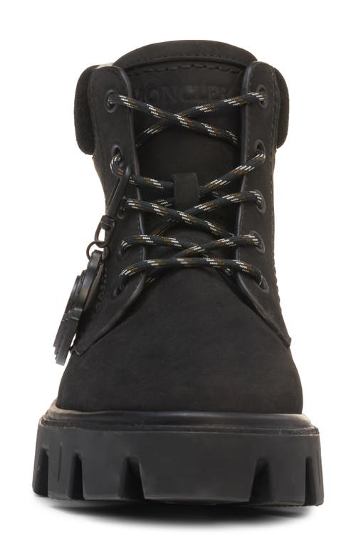 Moncler Peak City Lace-up Boot In Black