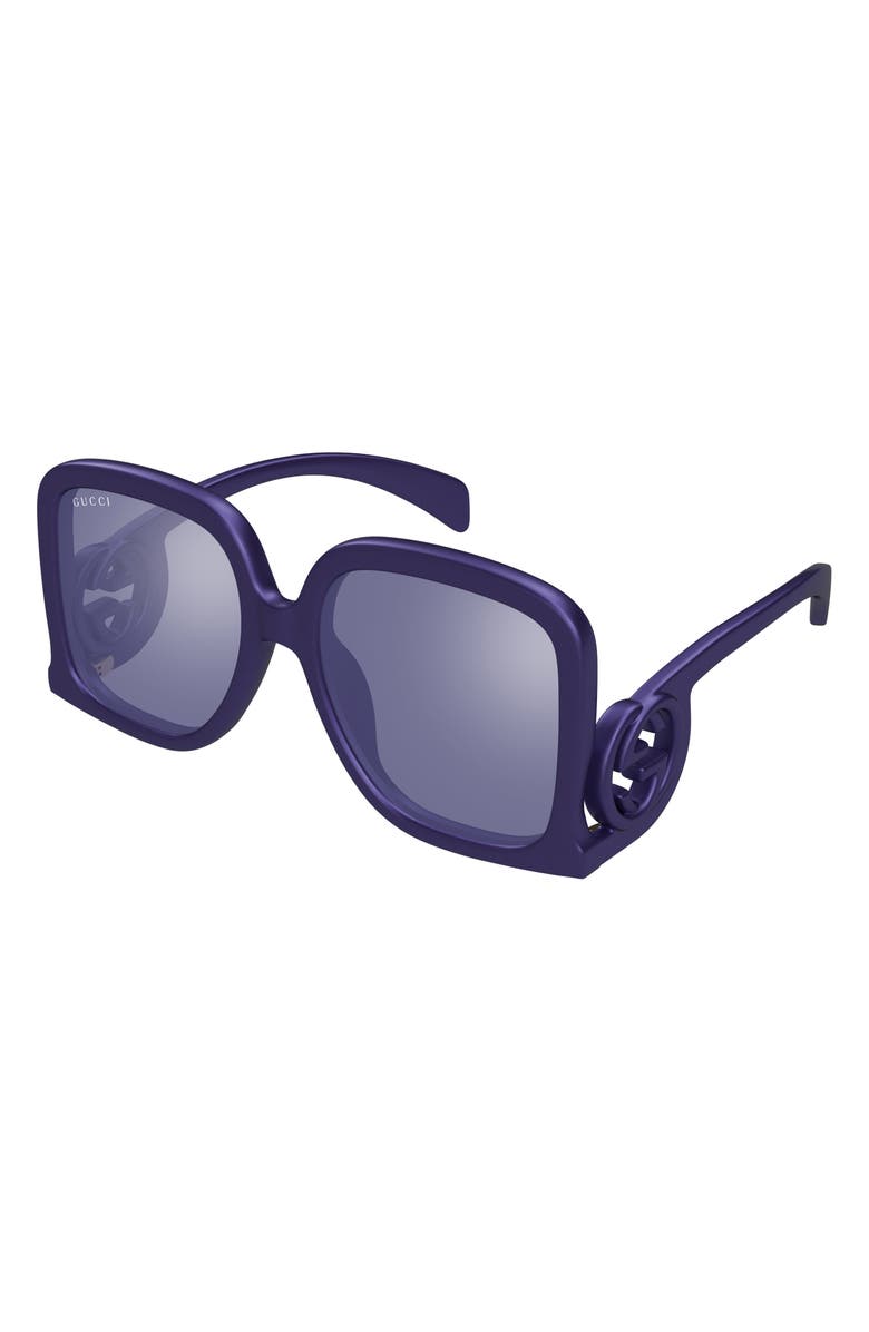 Gucci 58mm Square Sunglasses, Alternate, color, 