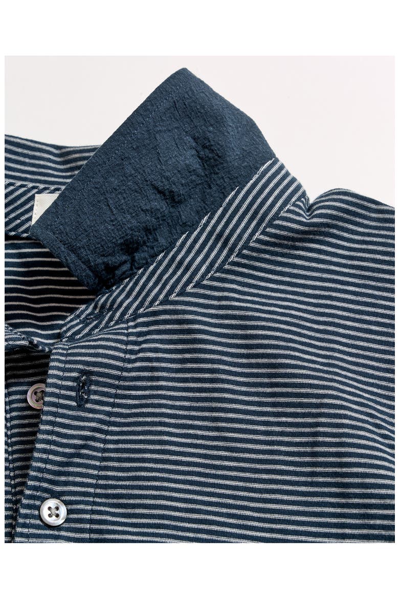 Pensacolo Stripe Polo, Alternate, color, CARBON BLUE/ SILVER