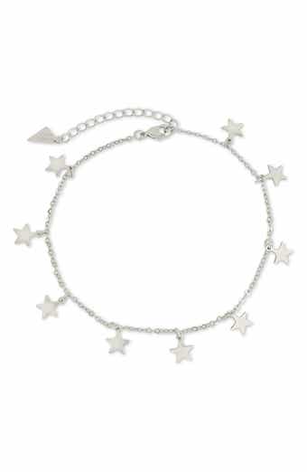 Sterling Forever Sabina Star Charm Anklet