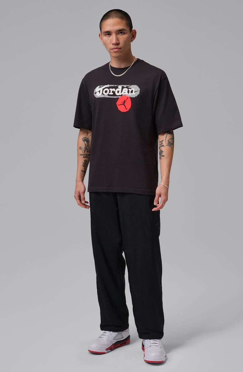 Jordan Cotton Graphic T-Shirt, Alternate, color, Off Noir