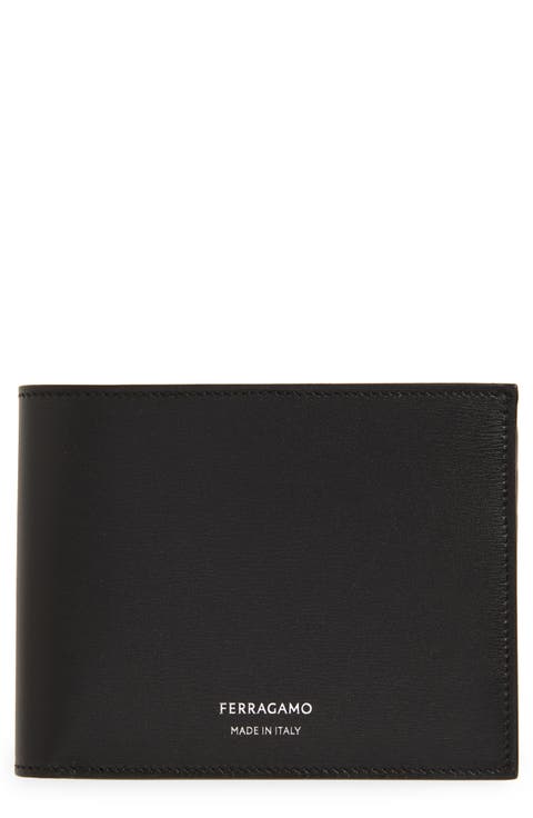 ■FERRAGAMO■ Classic Logo Card Holder Black 661396772114 66 FERRAGAMO Classic Men's Credit Card Holder Black 772114