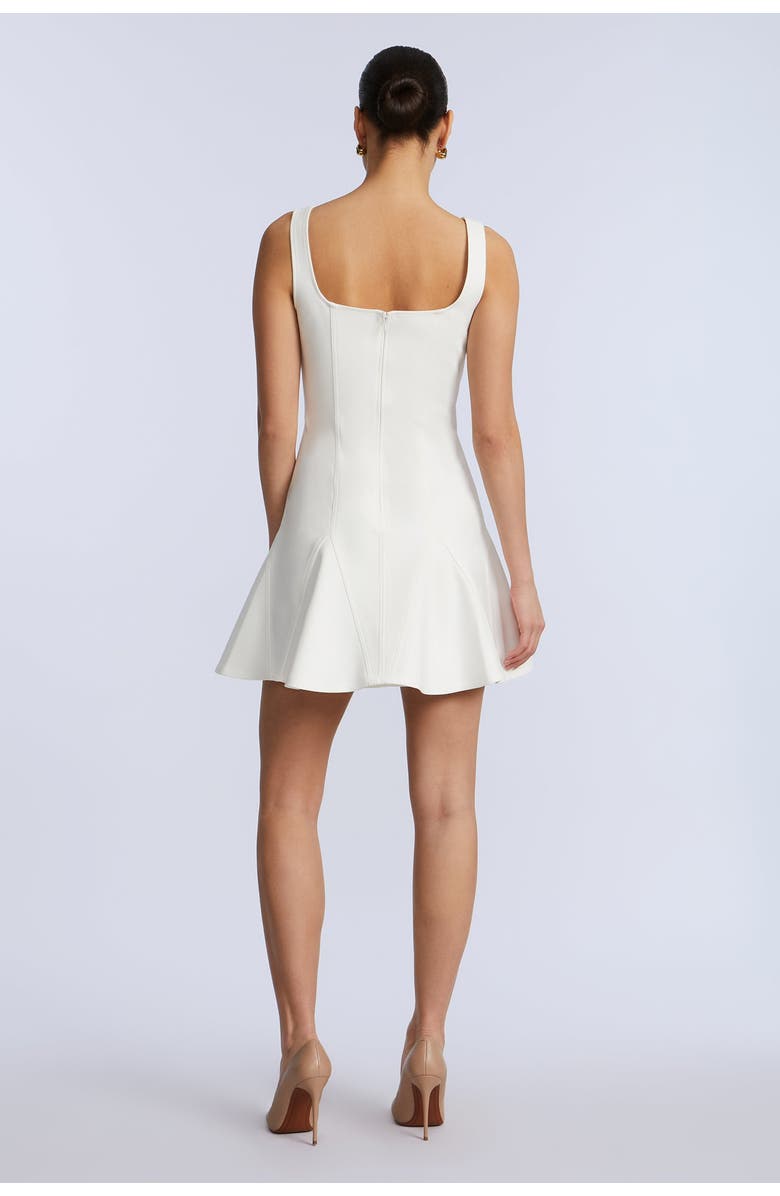 BCBGMAXAZRIA Solid Godet Dress, Alternate, color, Jasmine