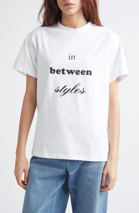In Between Styles Cotton Graphic T-Shirt