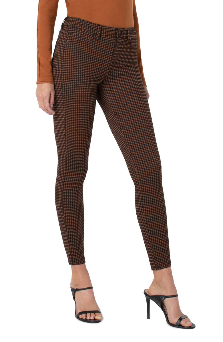 Liverpool Los Angeles Madonna Houndstooth Ponte Leggings, Alternate, color,