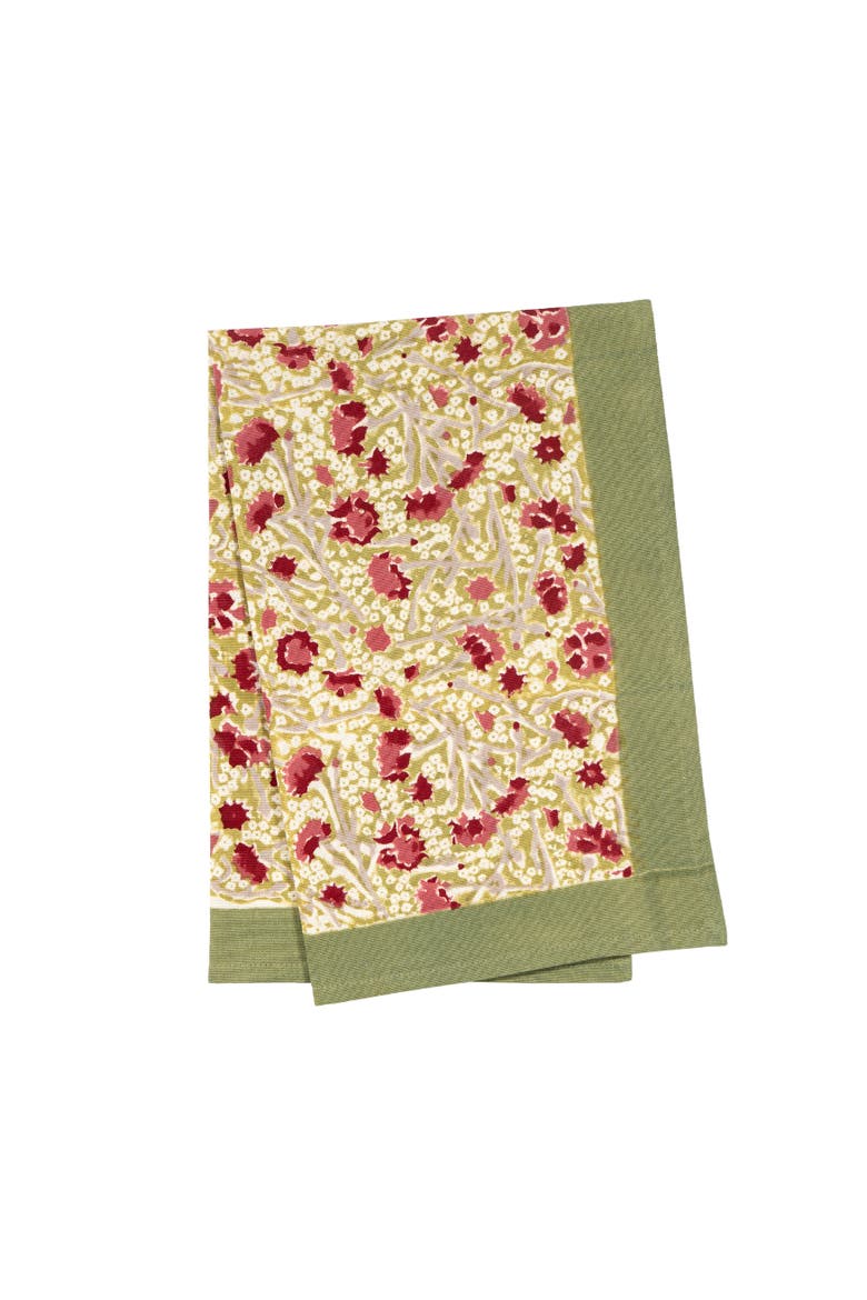 Meadows Tea Towels, Main, color, Red/Green 30" x 20"