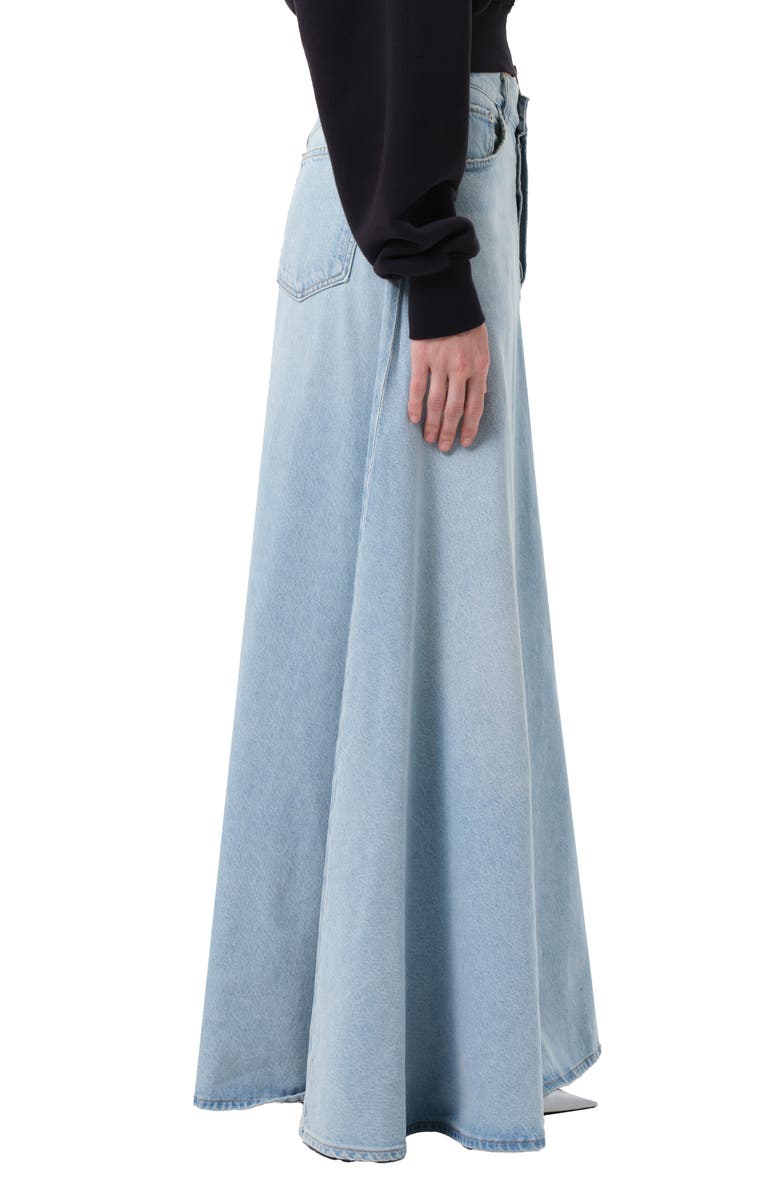 AGOLDE Odin Denim A-Line Maxi Skirt, Alternate, color, Lost