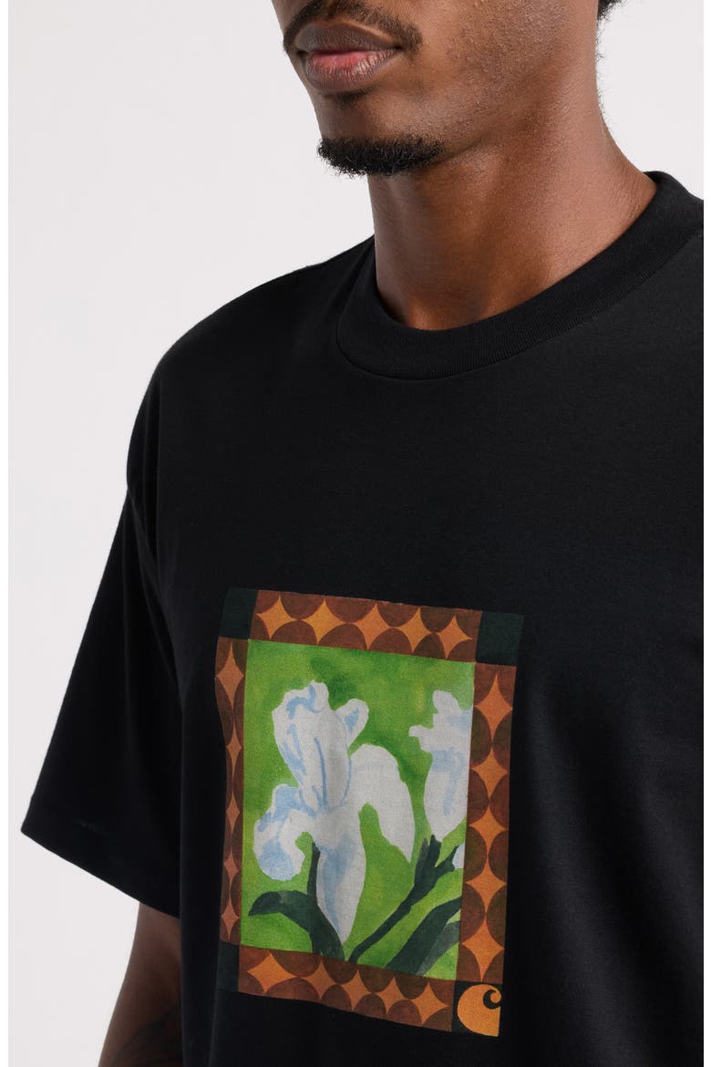 Julia Klenovsky Organic Cotton Graphic T-Shirt, Alternate, color, BLACK