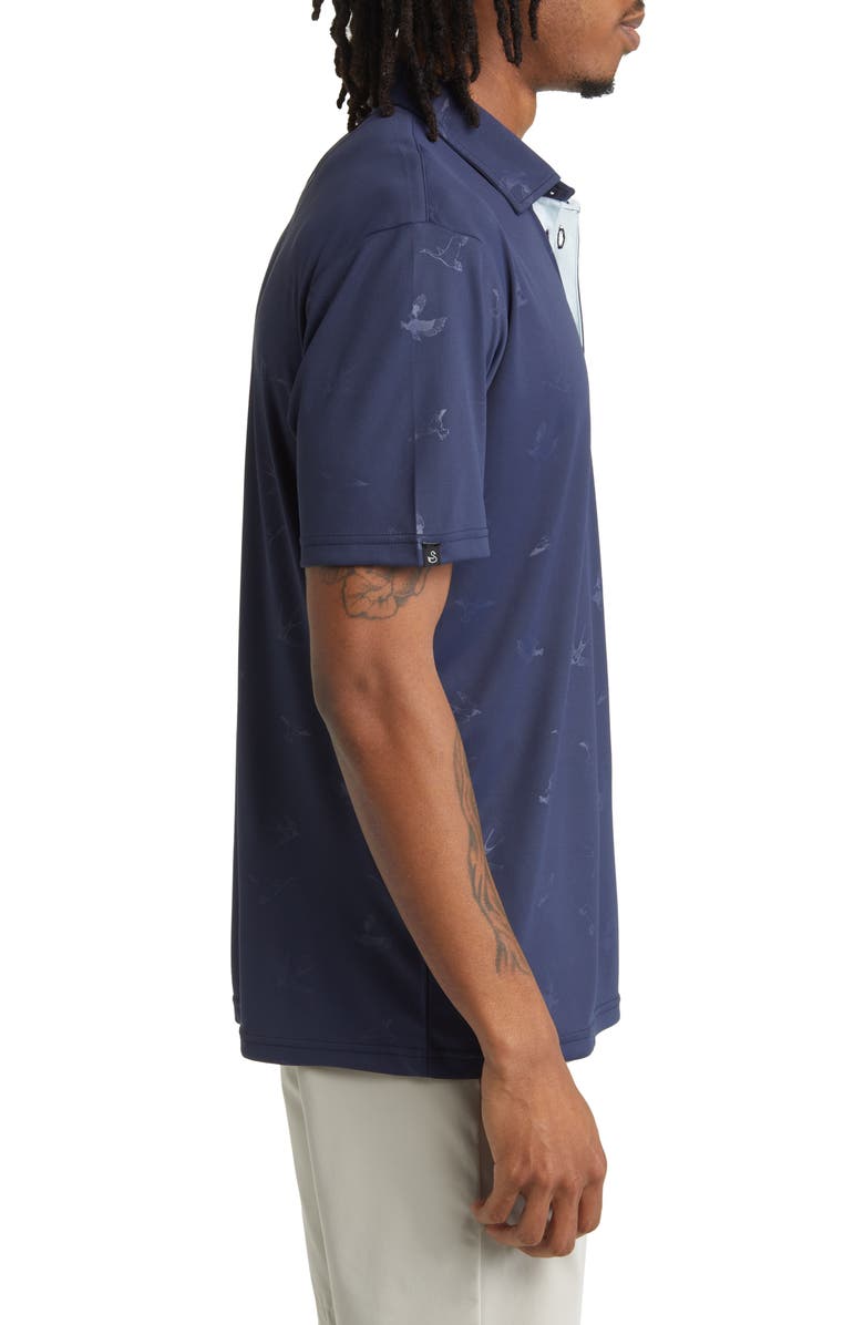 Swannies Emmett Bird Print Golf Polo, Alternate, color, 