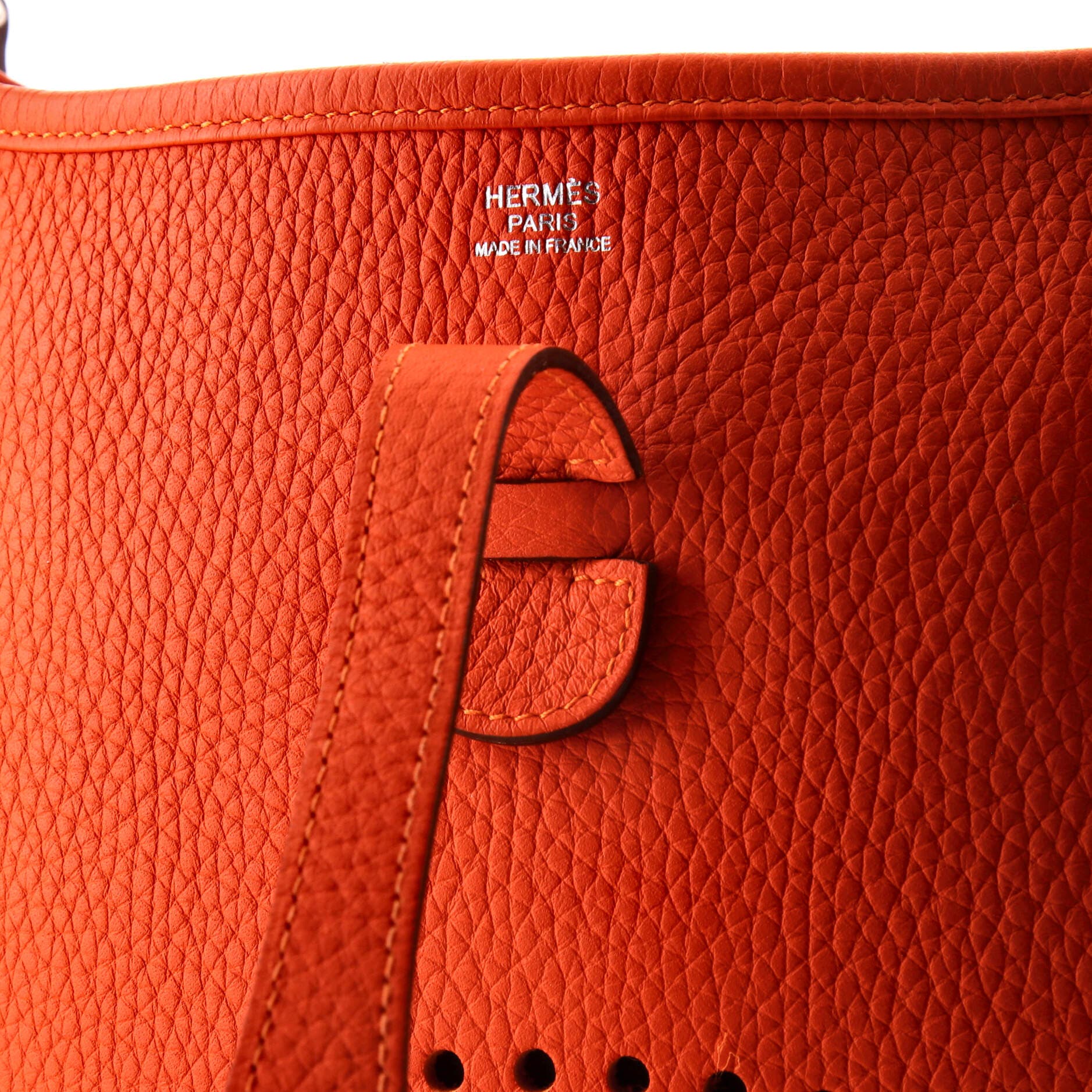 Pre-Owned Hermes Evelyne Bag Gen III Clemence PM, Alternate, color, Feu
