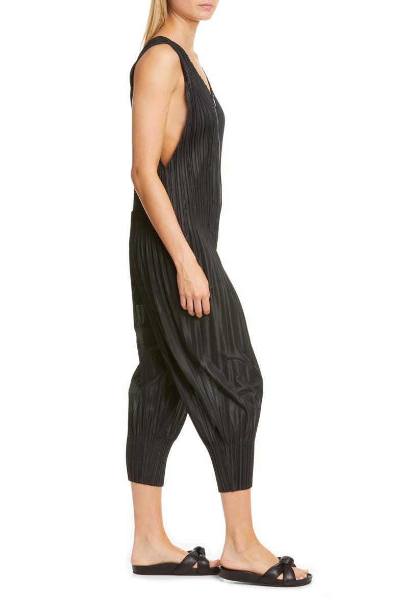 Pleated Jumpsuit, Alternate, color, 15 BLACK